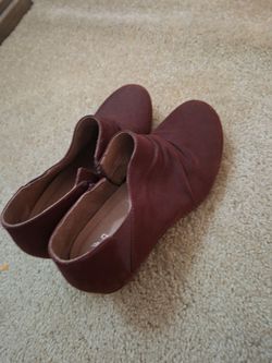 Dansko Women's Brown Suede Ruched Ankle Booties - EU 41 and US Women's Size 10-10.5