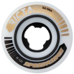 Ricta Speedrings 52mm 52 mm 99a Duro Logo On Tread Gold Black White Pro Skate Wheel