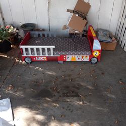 Kids Fire Truck Bed