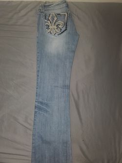 Miss Me Signature Fleur-de-lis Boot cut jeans