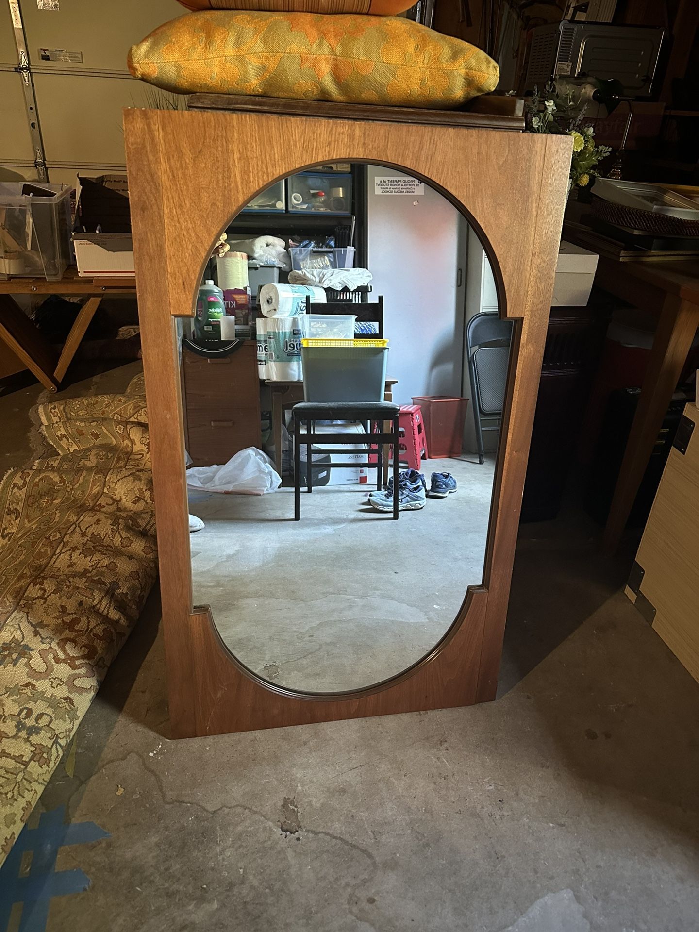 Mid century SWEDISH CLASSIC WALNUT MIRROR