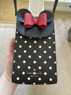Disney X Kate Spade New York Minnie Mouse North South Flap Phone Crossbody purse
