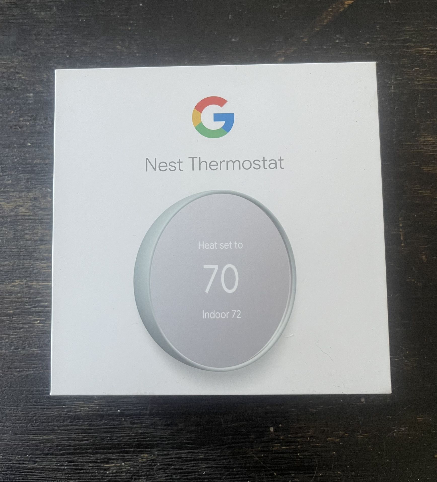 GOOGLE NEST THERMOSTAT (NEW OPEN BOX)