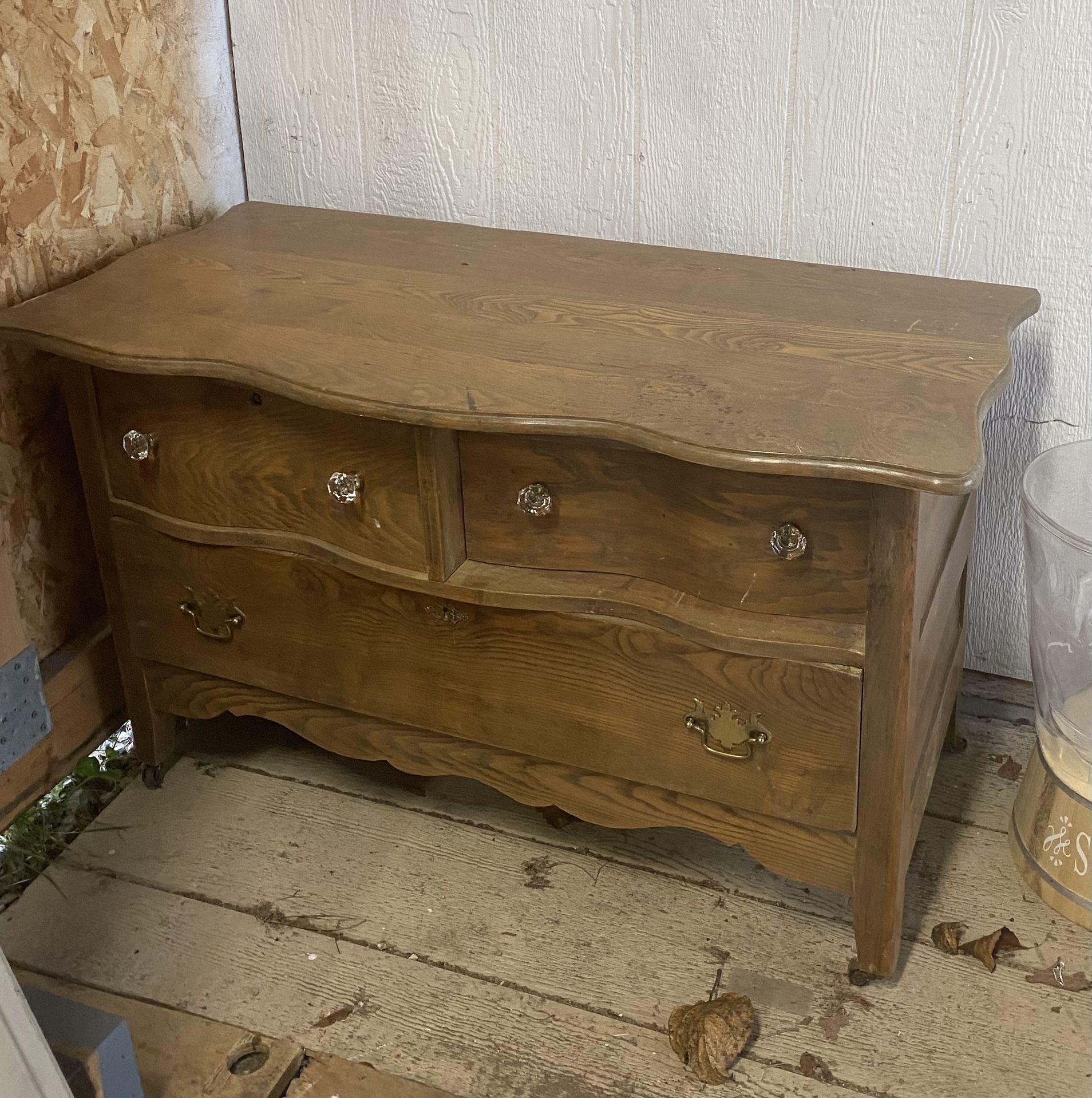 Antique Oak Dresser TV stand Entry Table