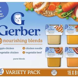 Gerber Stage 2 Baby Food, Nourishing Blends Tubs, Baby Puree, Variety Pack, 32PK
$10
best  3/31/2026