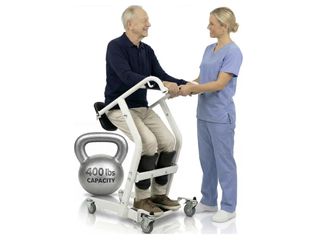 Vive Mobility Sit to Stand Patient Lift for Handicapped - Stand Assist Lift Aid for Home Care Use - Elderly Lift Assist Transfer Transport Chair