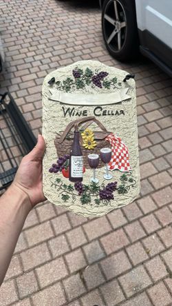 Wine Cellar And Bar Decor Plaque