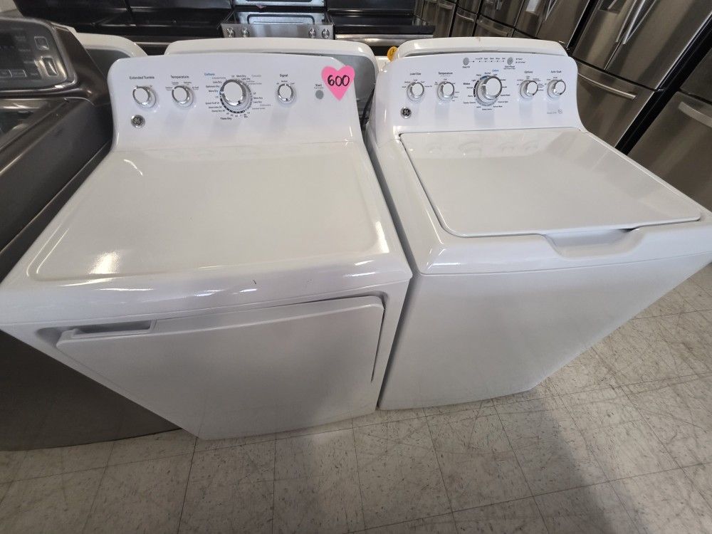 Ge Top Load Washer And Electric Dryer Set Used 90day's Warranty