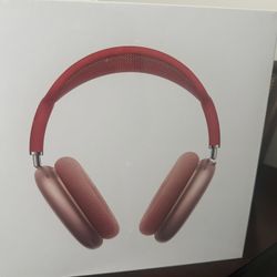 Red airpod maxes