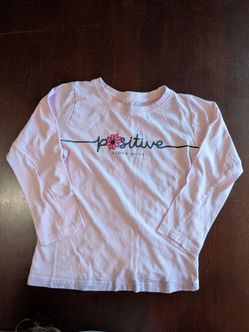 Girls Long Sleeve Positive Vibes Only Shirt Size 5/6 - Everett, WA