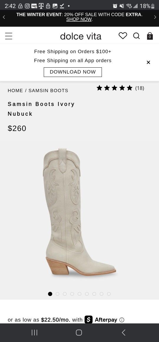 Dolce Vita women's boots, size 8, new.