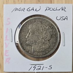 1921 S Morgan Silver Dollar