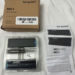 BE QUIET! MC1 M.2 SSD COOLER HEATSINK FOR SINGLE AND DOUBLE SIIDE 2280 MODULE...