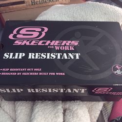 Skechers slip resistant female shoes