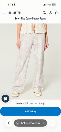 hollister camo jeans girls/women