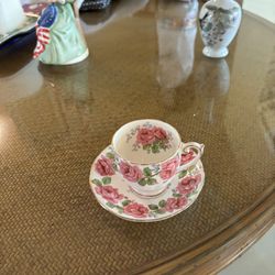 Hand Painted Antique Tea Cup And Plate