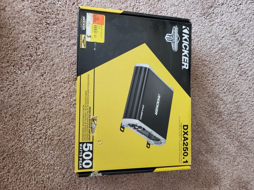 Kicker DXA250.1 Subwoofer Amp (Brand New!!)
