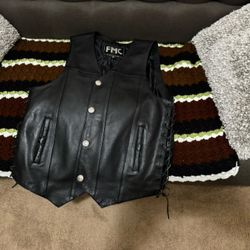 Motorcycle Leather Vest