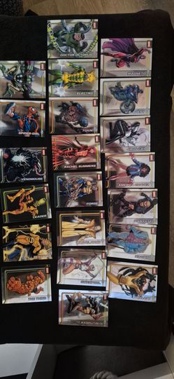 2026 Topps Chrome Marvel 21-Card Base Lot – Spider-Girl, Magneto, Hawkeye