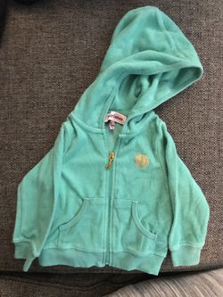 Girls Juicy Couture Zip-Up Hoodie Size 6-12M