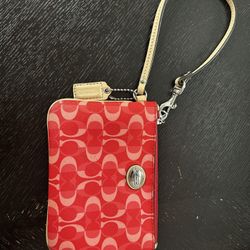 Coach Phone Wallet Wristlet 