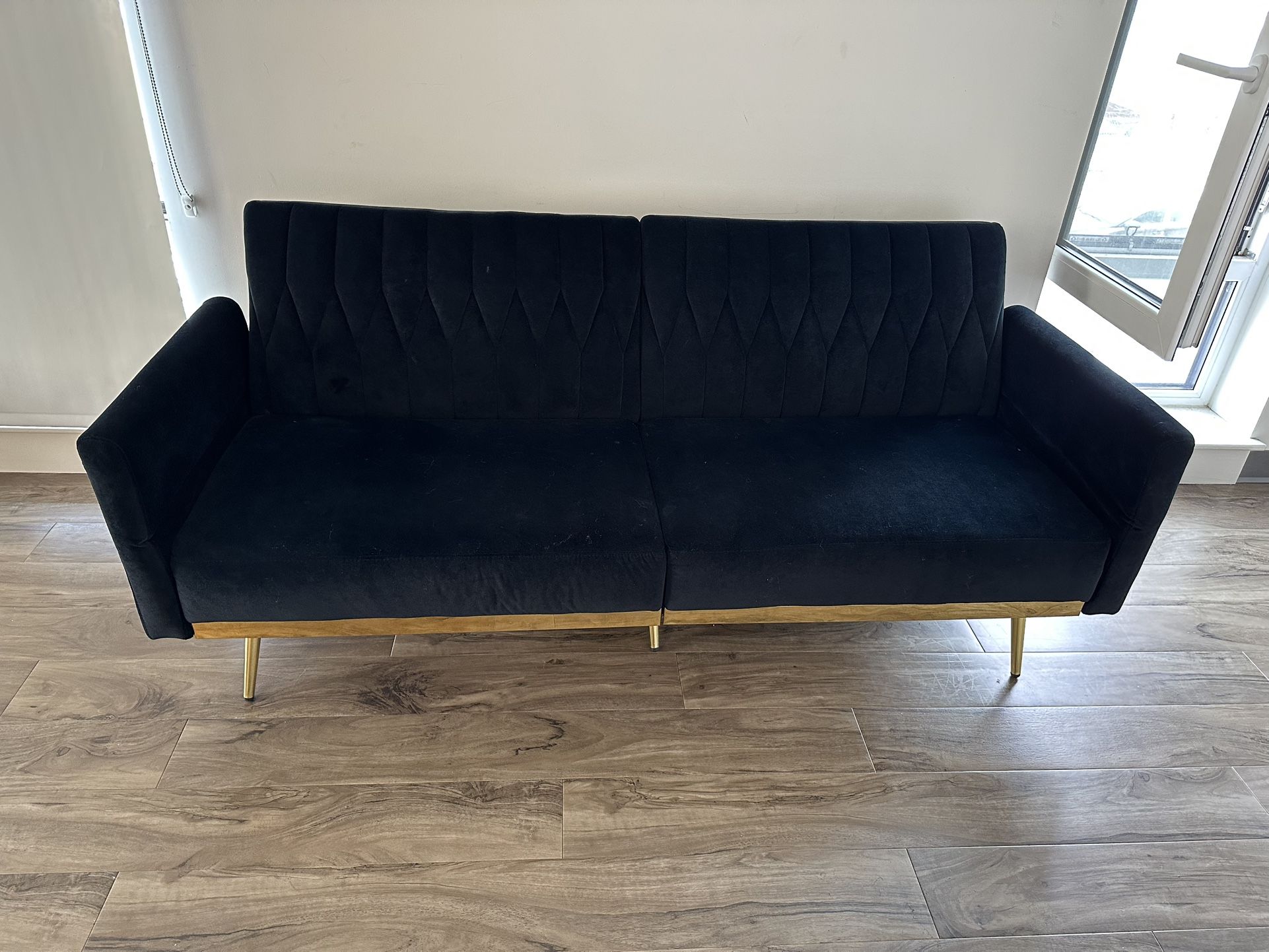 Black & Gold Couch