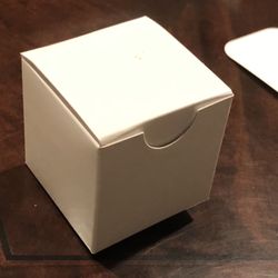 394 Boxes 2x2x2 Gift Wedding Favors Packaging White gloss lightweight cardboard