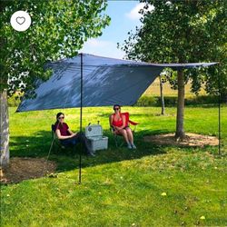Ozark Trail Multi-Purpose Tarp Shelter, 12' x 12' with Steel Poles