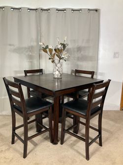 High Pub Multi-functional Table with 4 Chairs * Comedor de Mesa Alta 4 Sillas