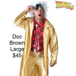Back To The Future Doc Brown Halloween Costume 