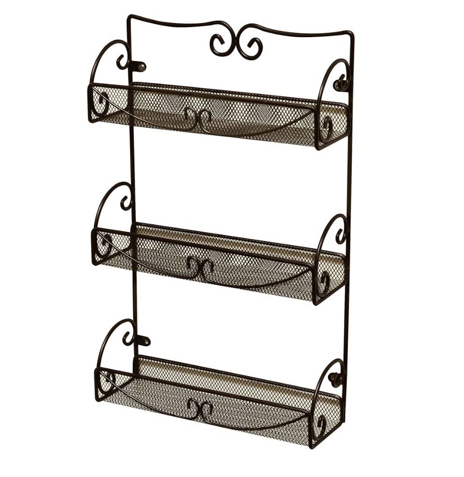 Deco Brothers 3 Tier Wall Mounted Hanging Spice Rack, Choice in Spice Racks
