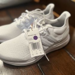 ADIDAS- All White U Bounce DNA Women’s Running Sneaker Size 8.5
