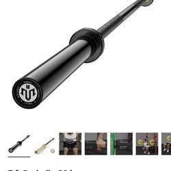 Mikolo 7ft Olympic Barbell, Barbell for Weightlifting and Powerlifting 45lb, Olympic Bar for 1500lbs Capacity, Weight Bar Fit 2" Standard Weights (249