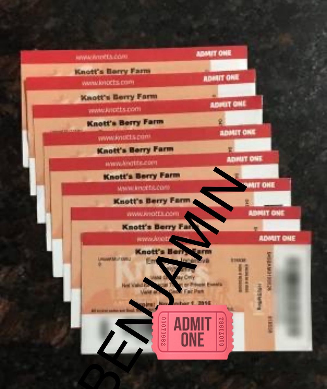 KNOTTS BERRY FARM TICKETS / MERRY FARM
