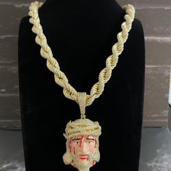 Gold Plated Sterling Silver Necklace 925 135.4gr