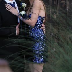 Blue Homecoming Dress