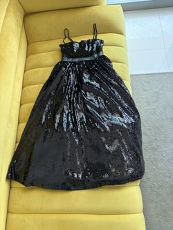 Black Sequence Prom dress