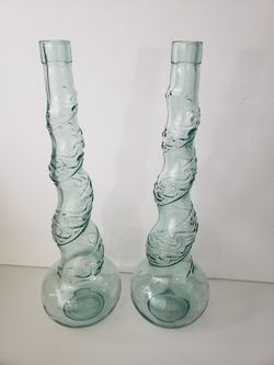 Vintage 75 cl 3 85 mm A VI Twist glass design Bottle set of 2