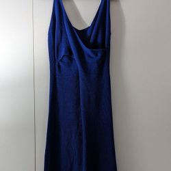 Blue Knit Dress 