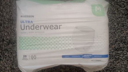 McKesson Underwear 20 Count Per Pack Size: Medium 32" - 44" Southcity  $20 Will Accept Trade