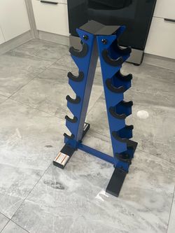 Cash only no Zelle new blue a frame rack for dumbbells fits 5 pairs