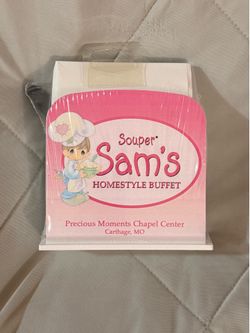 New Precious Moments Chapel Souper Sam’s Desk Note & Pen