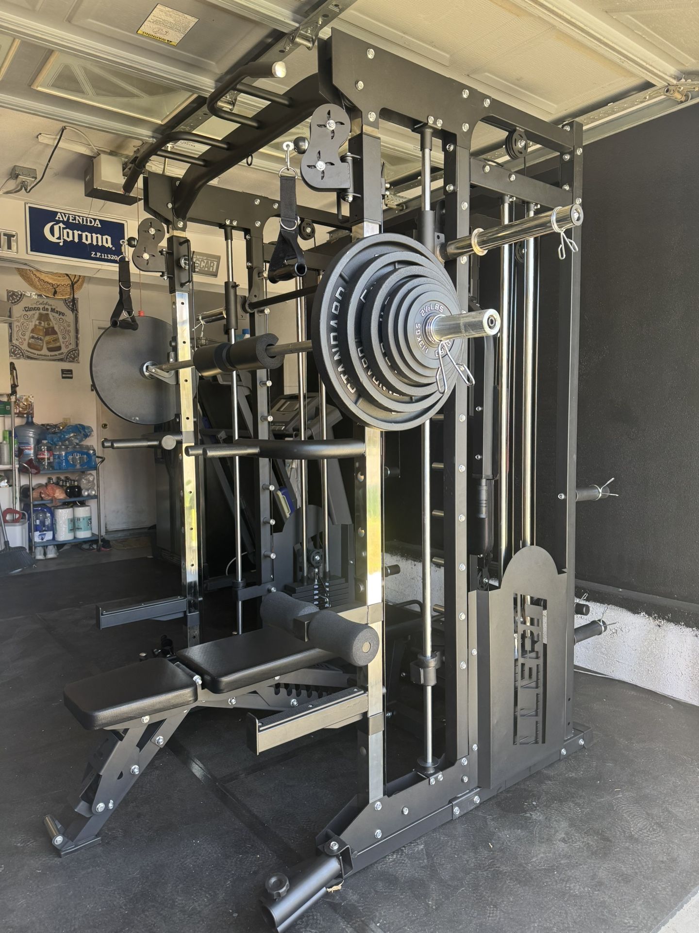 Brand New - LLERO M5 Smith Machine - Bench, Rubber Mats & Weights Included - Free Delivery & Assembly