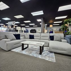 Six Piece Reclining Power Sectional! DFW Furniture Two Locations To Serve