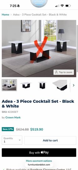 2 piece living room tables
