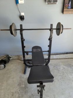 Weight Bench And Weights