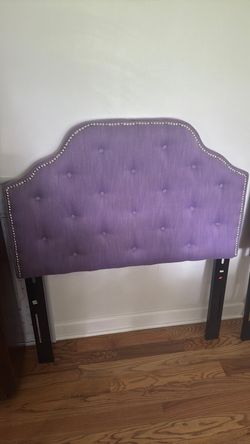 Twin Purple Headboard bedroom