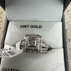 10 White Gold Bridal Set