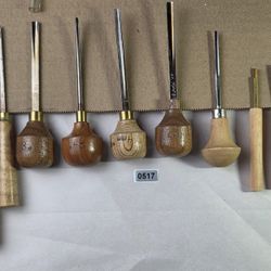 🪵 Vintage Wood Carving Tool Lot – 12 Piece Mixed Set (Chisels / Gouges / Detail Tools)  #517🪵