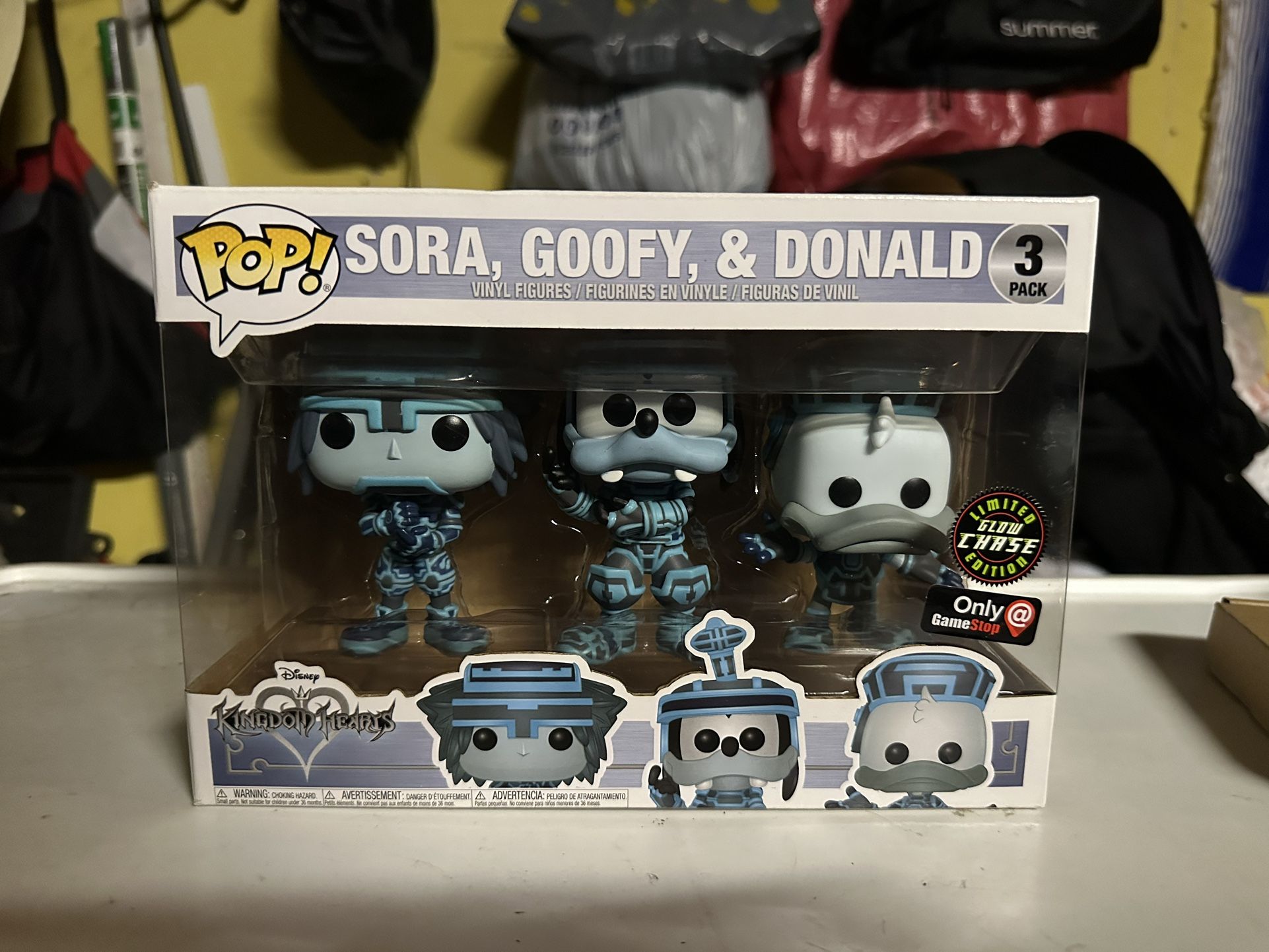 Sora, Goofy, & Donald KH Tron Limited Glow Chase